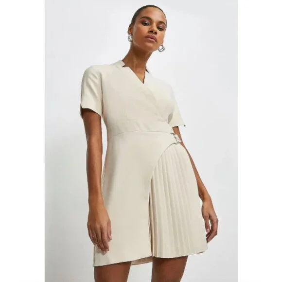 Super Chic karen Millen Cream corporate Dress - Picture 1 of 8